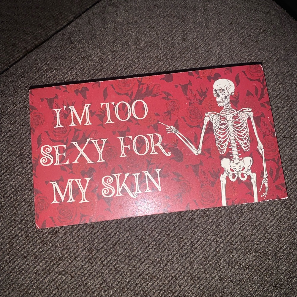 ⭐️Skeleton Halloween Wall Decor Wooden Block